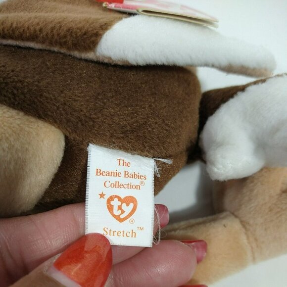 Vintage 1997 Ty Beanie Babies Stretch Ostrich Plush Stuffed Animal with Hang Tag - Picture 4 of 8